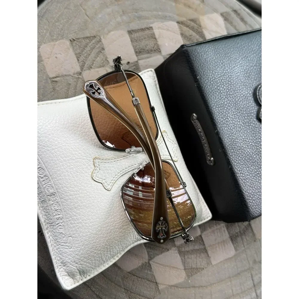 Chrome Hearts QUICKIE Sunglasses Glasses Aviator Cross Hardware Rare Vintage